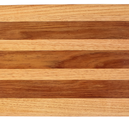 Handcrafted Blackwood & Oak Striped Wooden Chopping Board, Timber Cutting Board