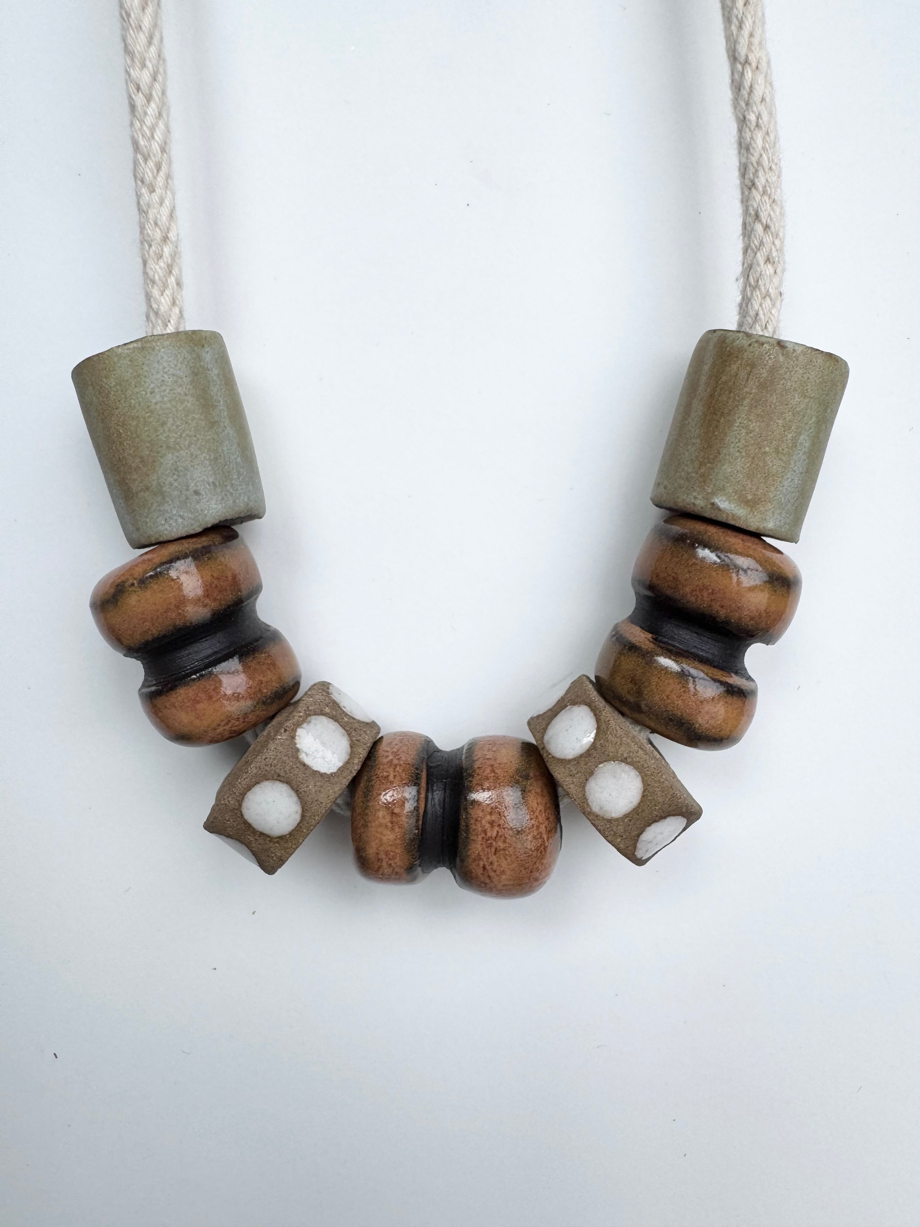 Hand made clay beads