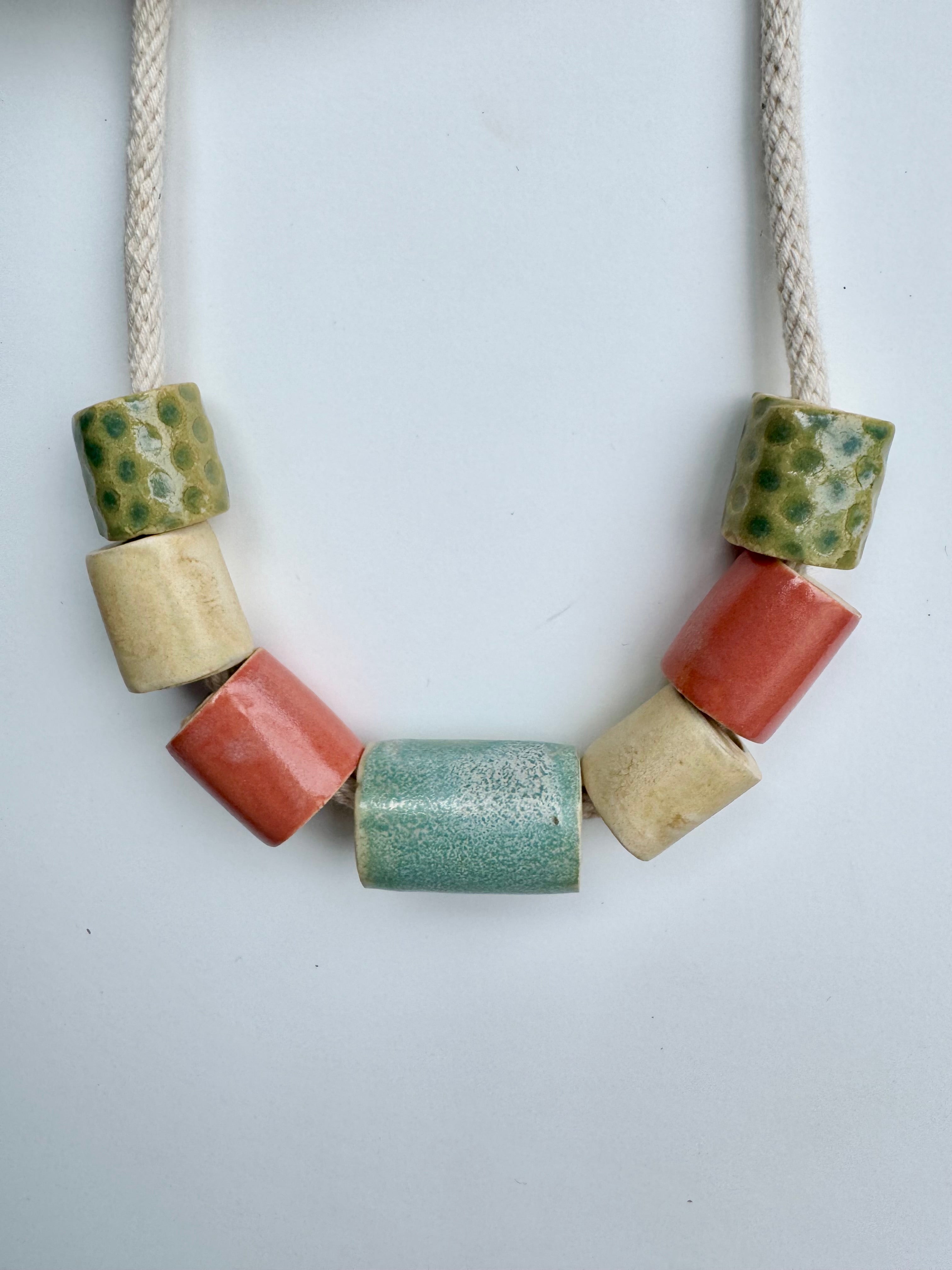 Hand made clay beads