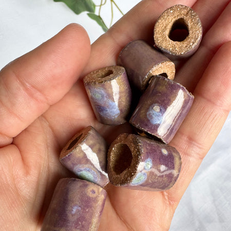 Hand made clay beads