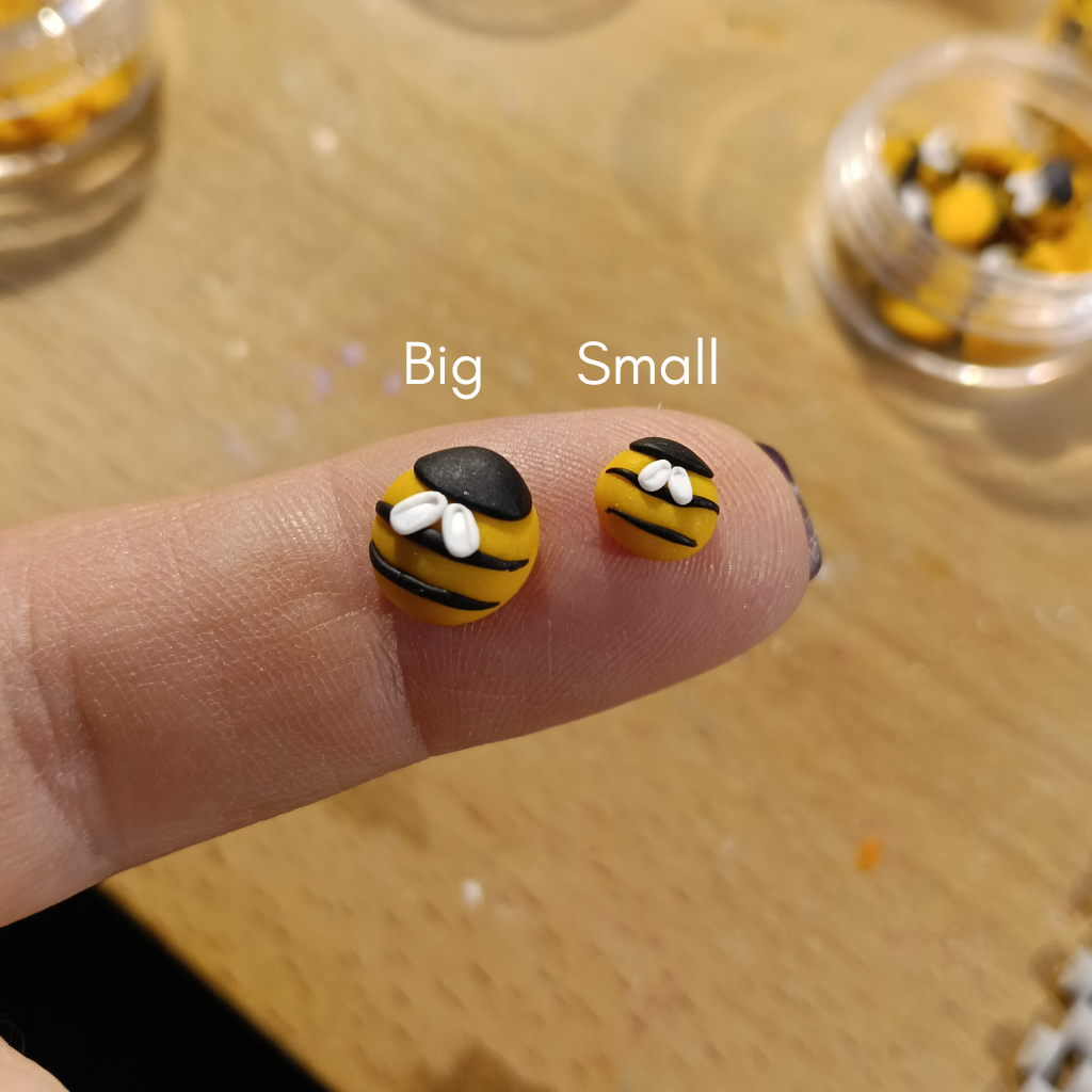 Bee stud earrings