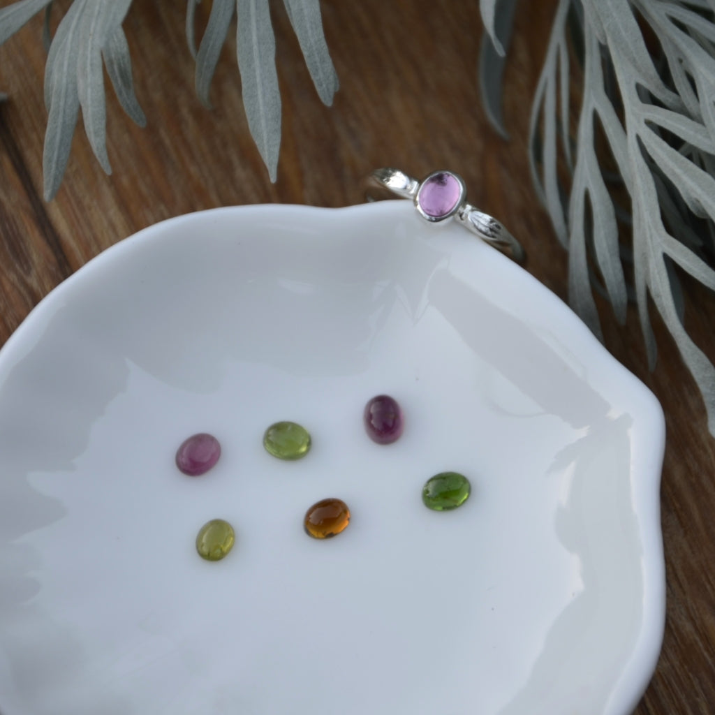 Tourmaline "Forest" Ring Choose-Your-Stone (Made to Order)