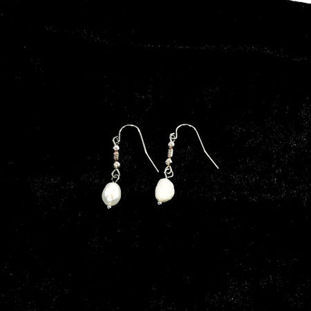 Stainless steel and freshwater pearl - M010