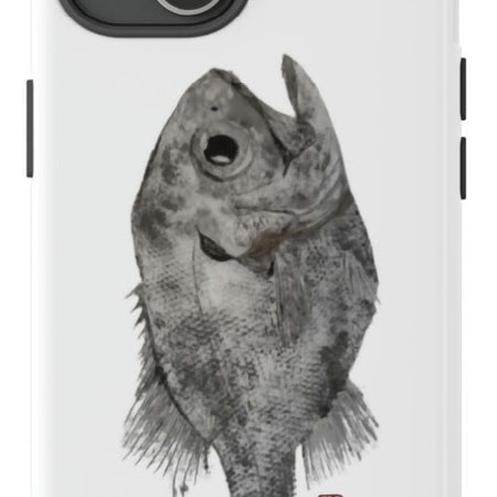 Mobile Phone Tough Glossy Cover With 'Pearl Perch' Gyotaku Japanese Artwork Print