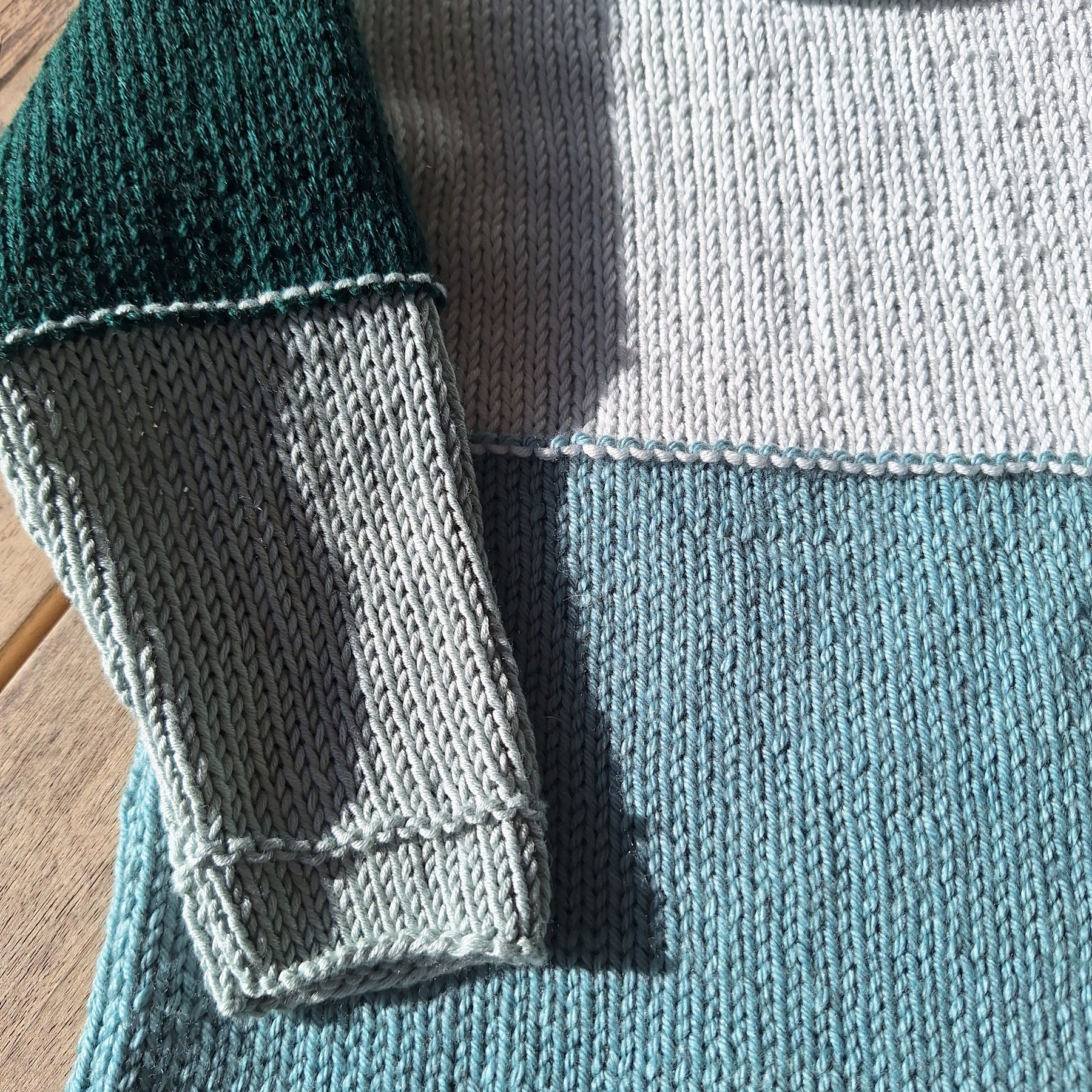 Kids' Handknitted Colour-Block Sweaters - 2 Choices:  Sz 1-2 & 3-4 Yrs