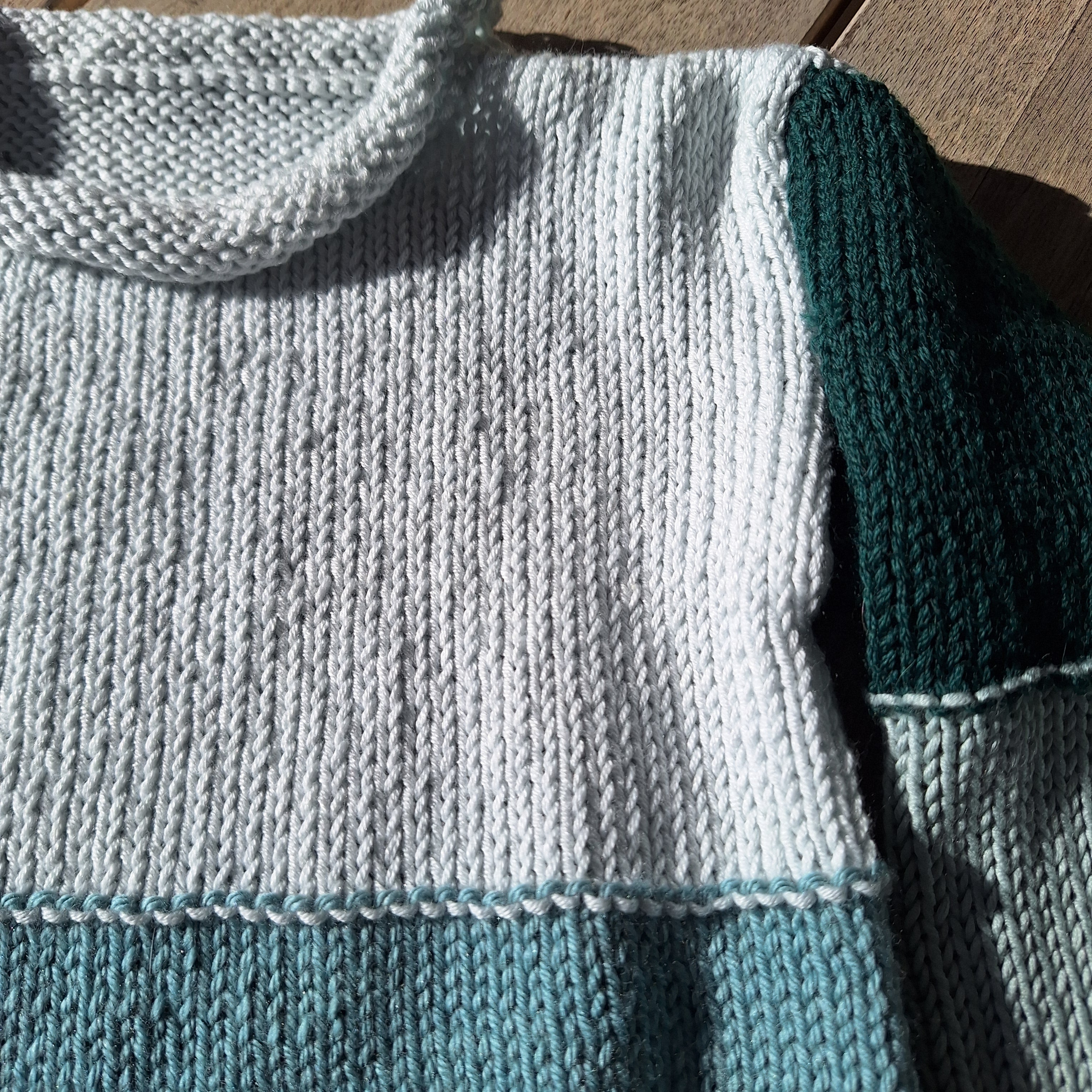 Kids' Handknitted Colour-Block Sweaters - 2 Choices:  Sz 1-2 & 3-4 Yrs