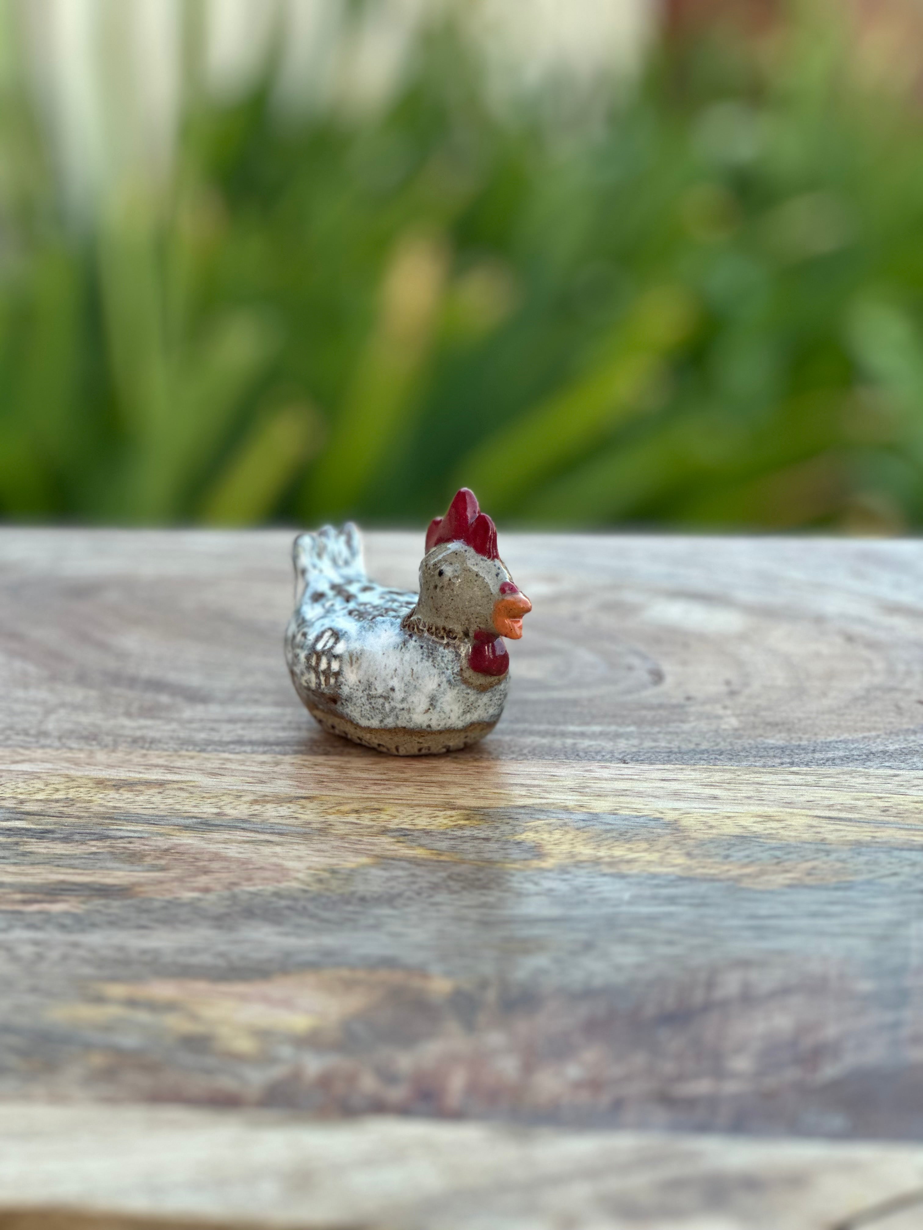 Ceramic Speckled Hen