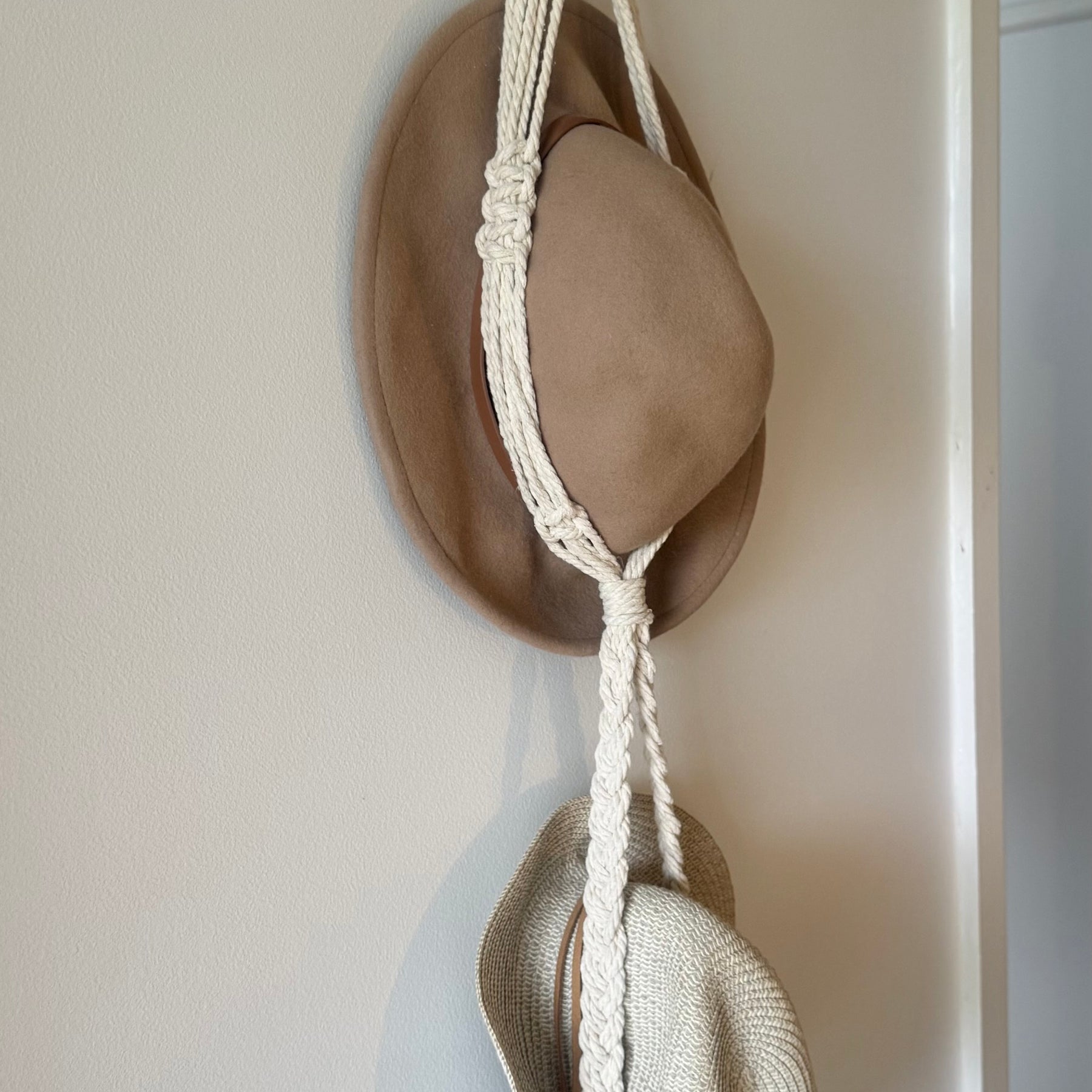Handmade Macramé Hat Hanger