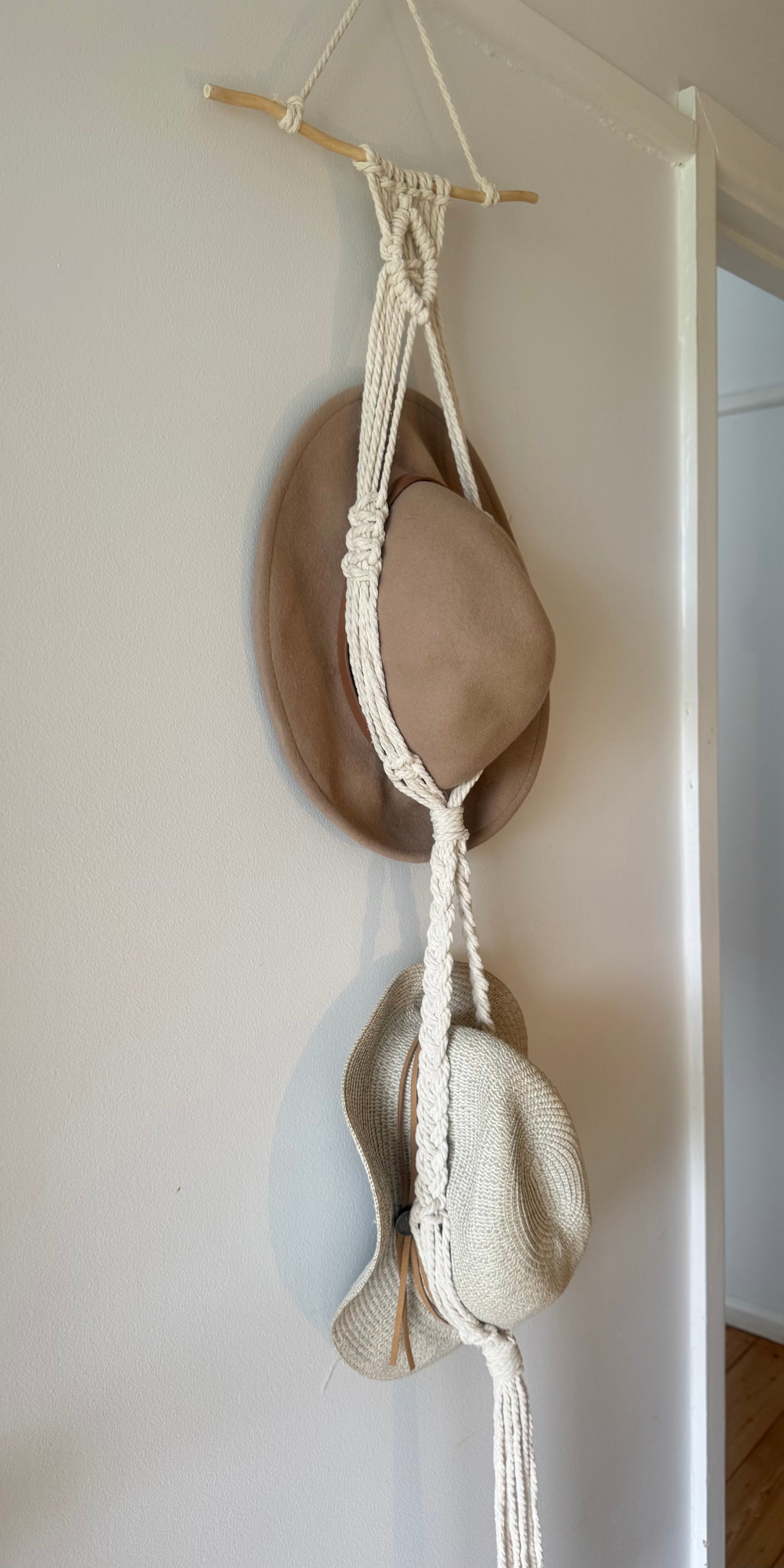 Handmade MacramƩ Hat Hanger