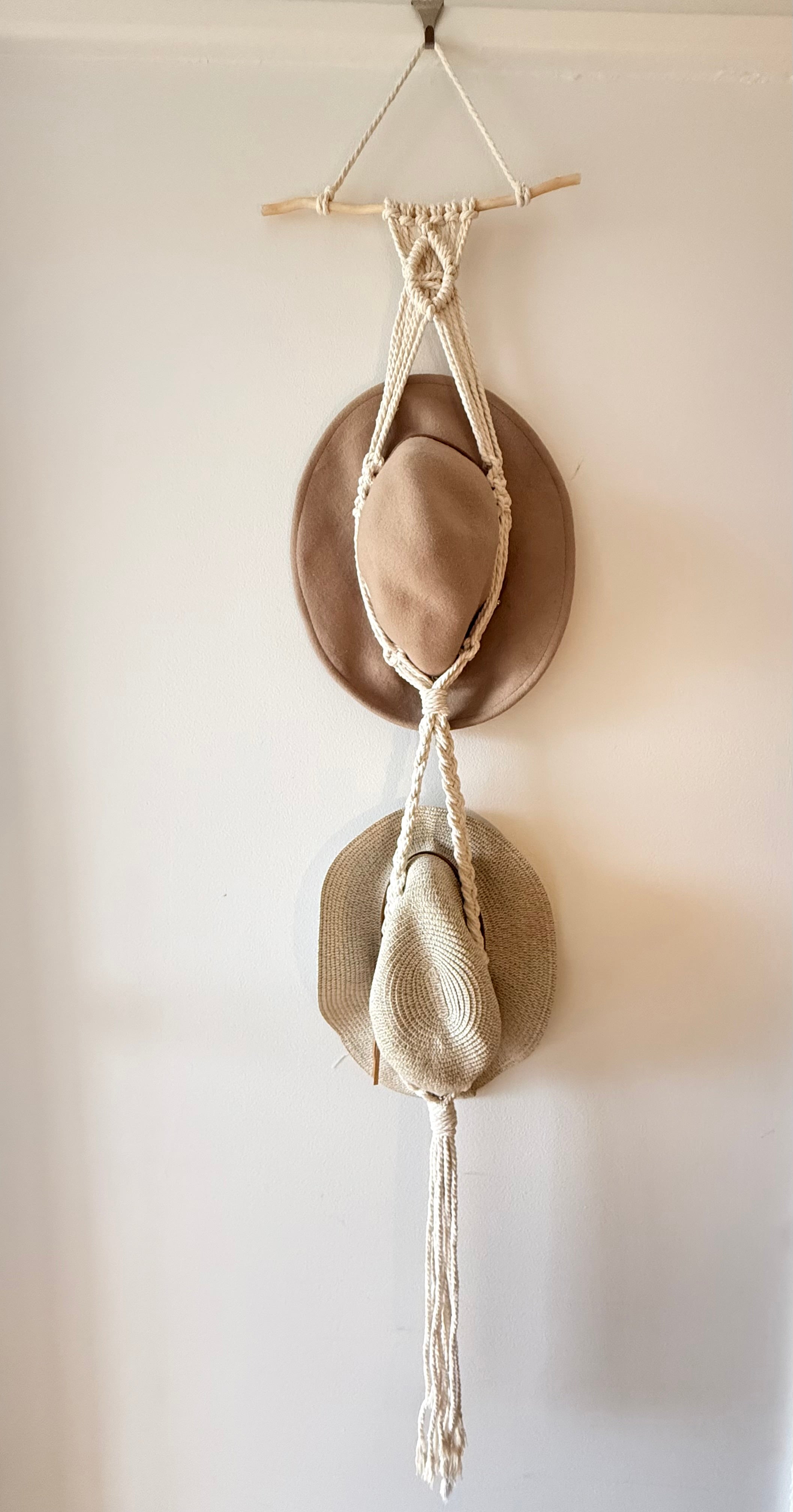 Handmade Macramé Hat Hanger