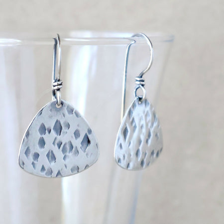Guitar Pick Earrings - Handcrafted with Australian Made Sterling Silver