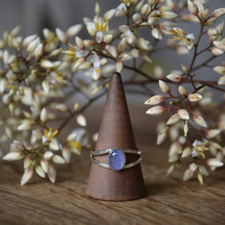 Hammered Tanzanite Ring - Custom for Jess
