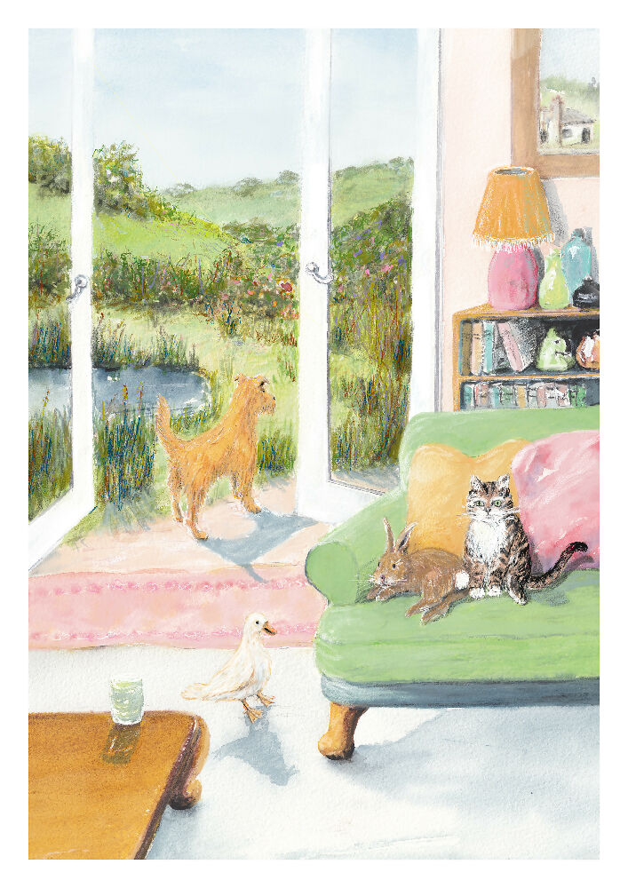 Wilding - A cozy home interior - Fine Art Print by Kathleen Quinert at Ark Hill Studio in South Gippsland