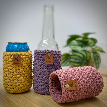 Brew Crozie – Crochet Beverage Cozy - Dusky