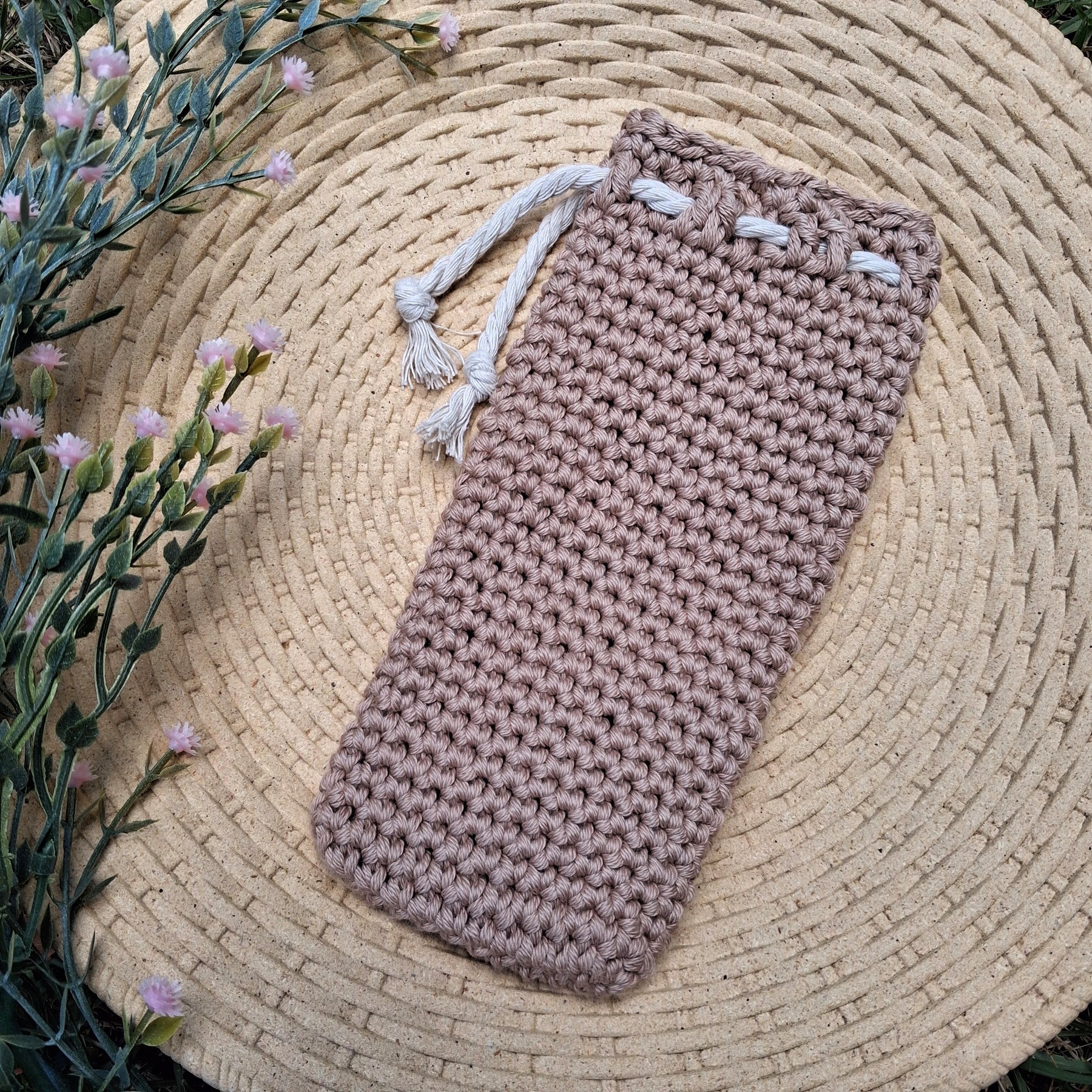 Handmade Crochet Glasses Case - 100% Cotton