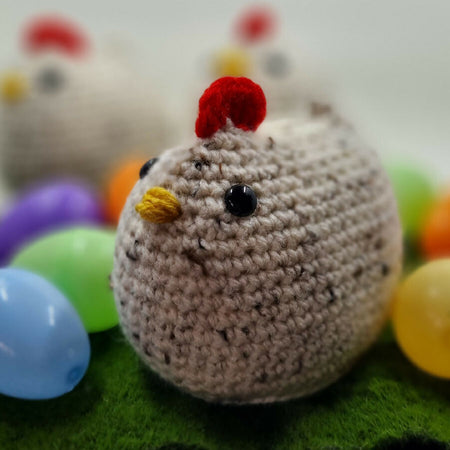 Handmade Crochet Chicken Plush Toy