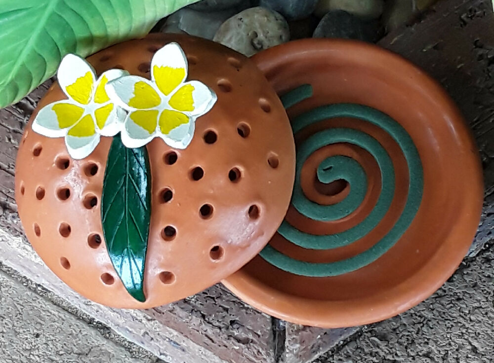 Mosquito Coil Holder Frangipani