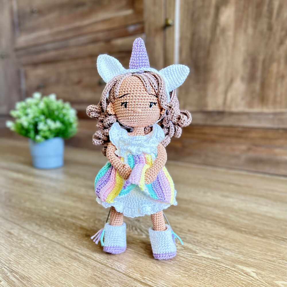 Crochet | Unicorn Doll | Starlight | Made To Order