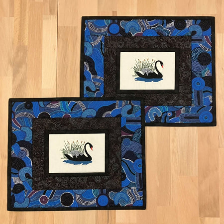 SALE placemat table centre handmade quilted Australian native