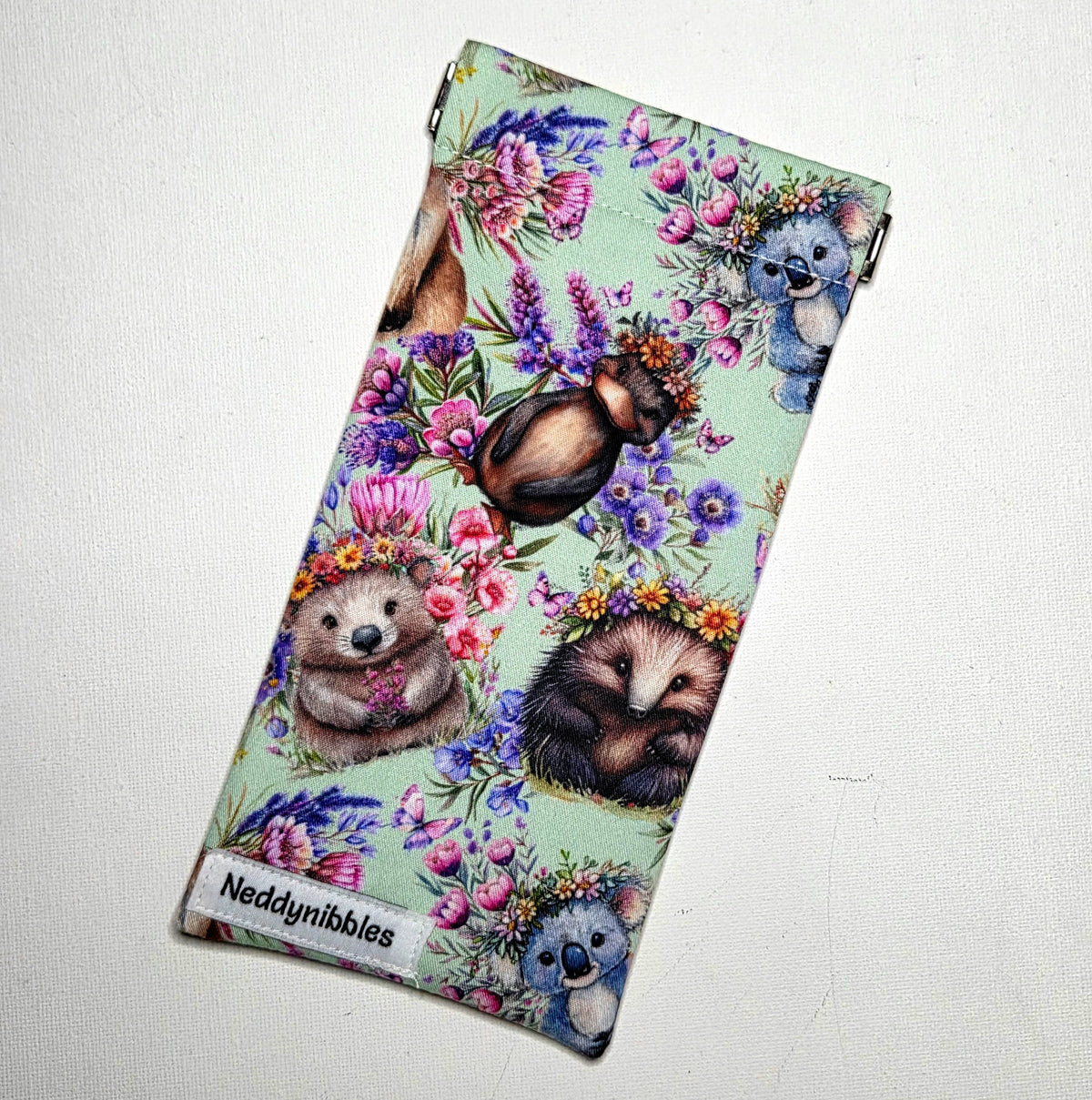 Sunglasses Pouch in Australian Native Animal fabric