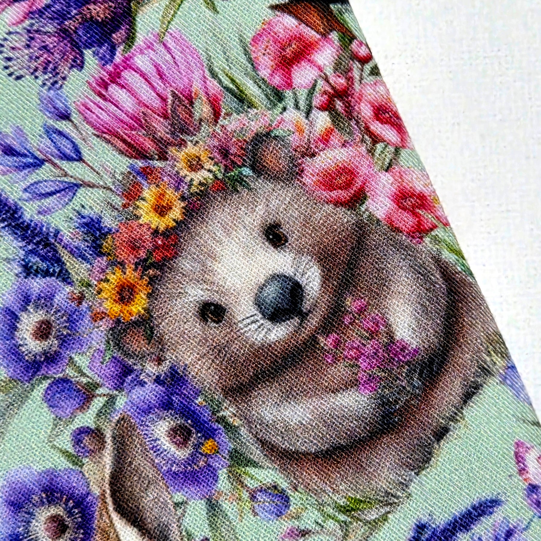 Sunglasses Pouch in Australian Native Animal fabric