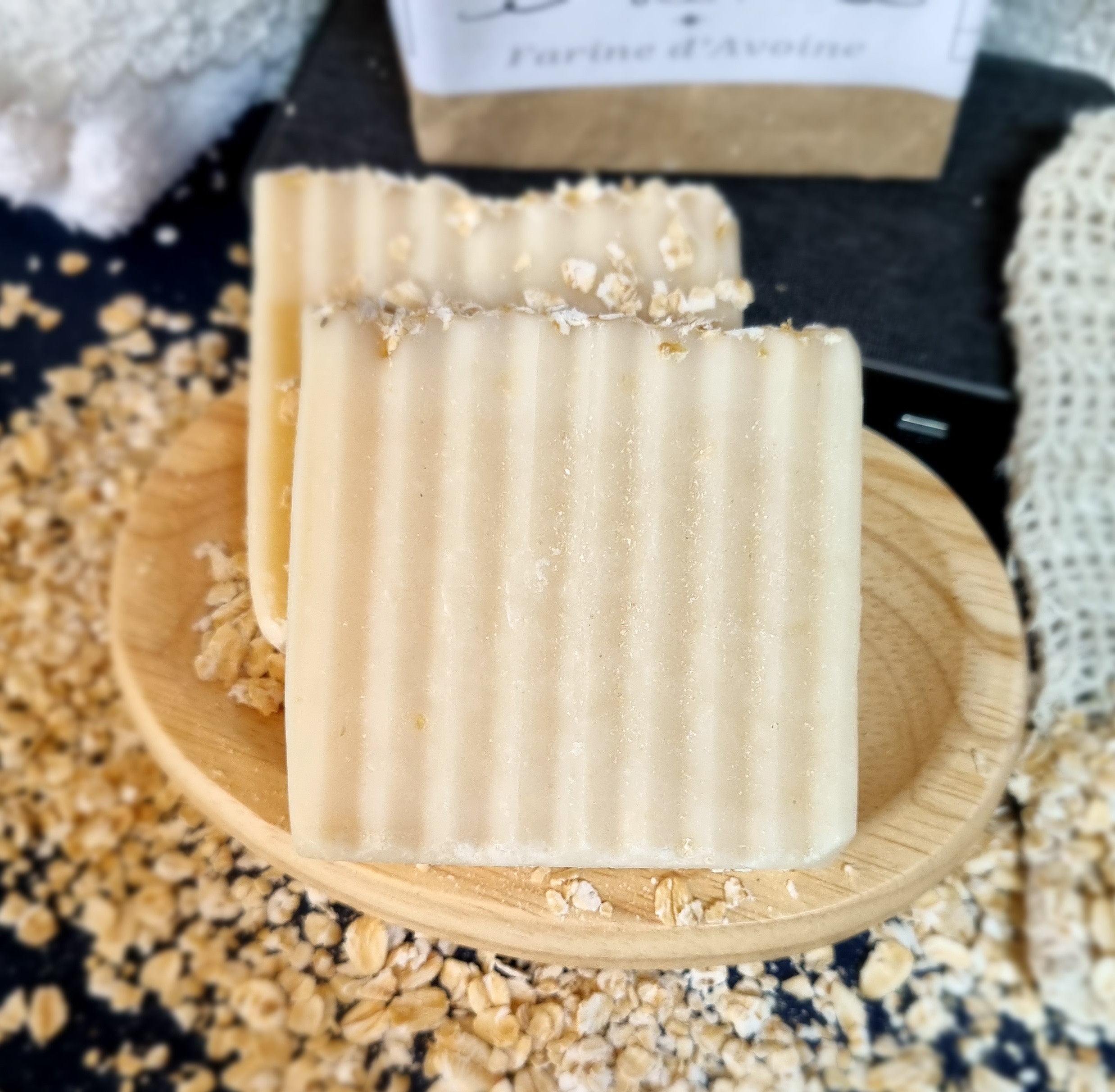 Handmade Scented Soap with Oatmeal and Honey