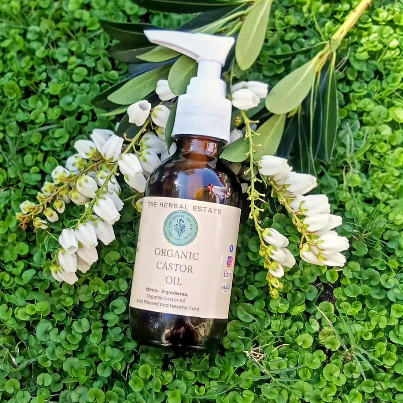 Organic Castor Oil Glass Bottle Cold Pressed