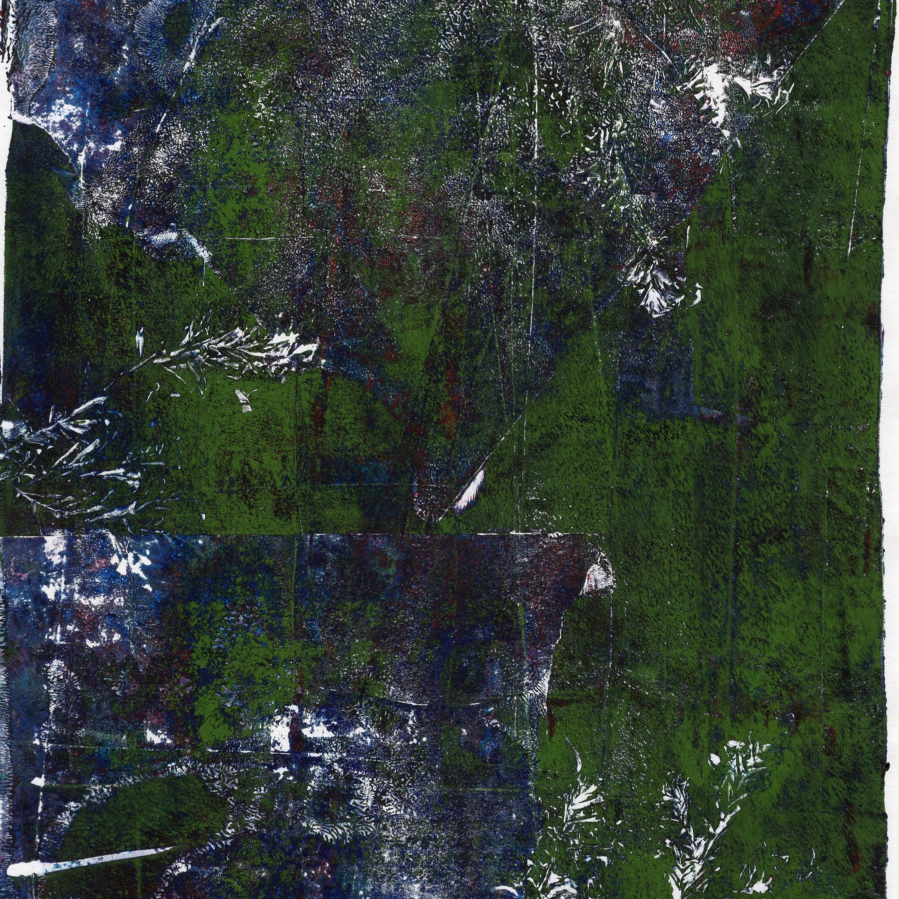 Gelli plate print - study #7 - original artwork