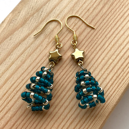 Christmas wire earrings