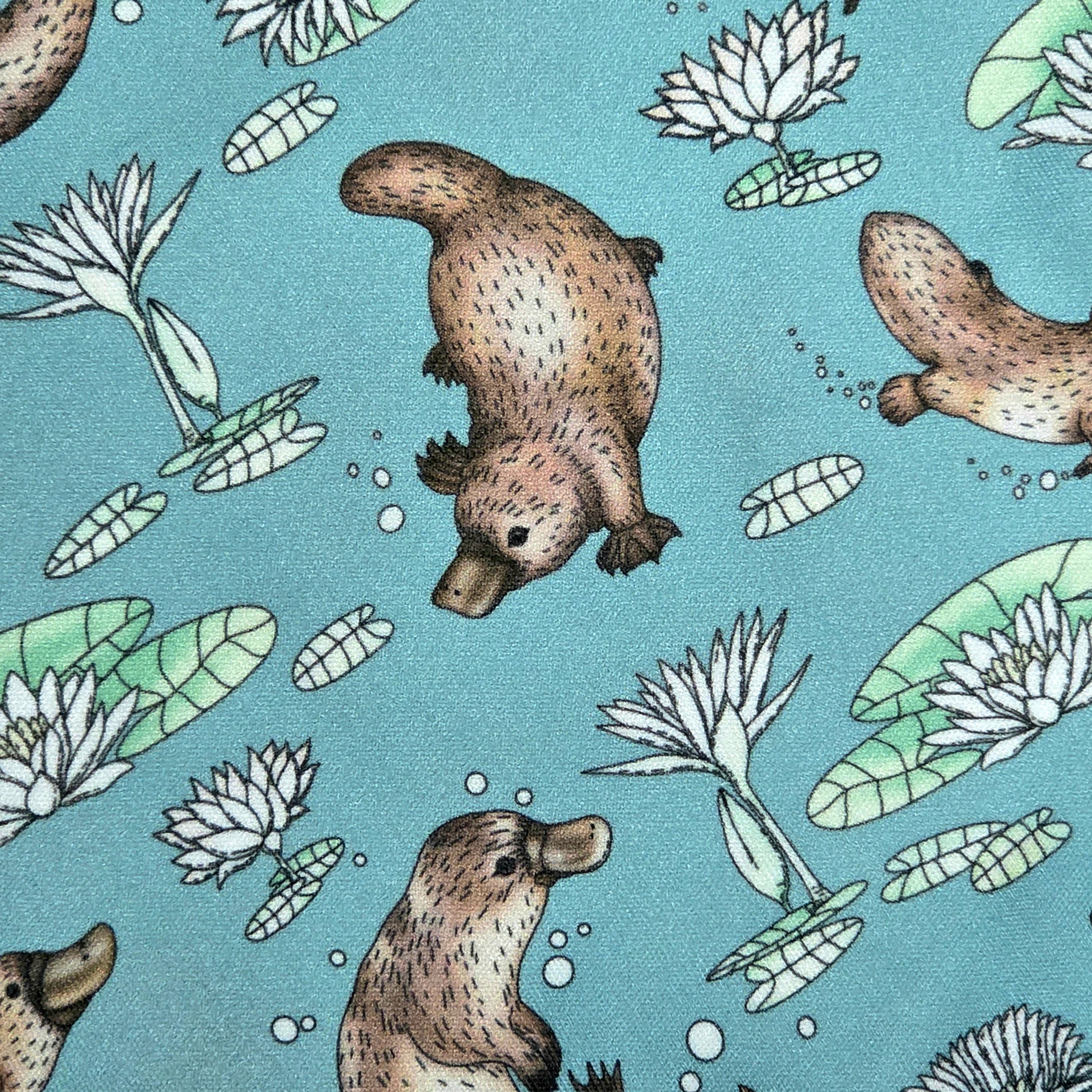 Medium Wet Bag in Beautiful Platypus Fabric