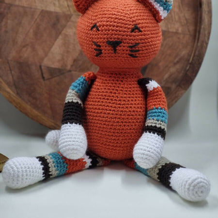 Handmade crochet cat kitty plush toy