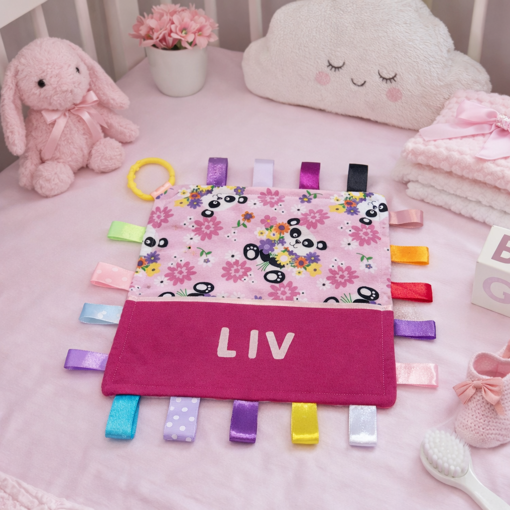 Babies Personalised Taggy Security Blanket / Comforter Toy - Various Designs -