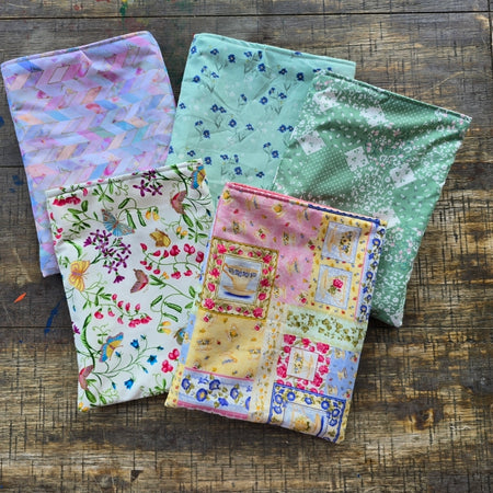 Handmade Floral Book Sleeve 8x10 inch