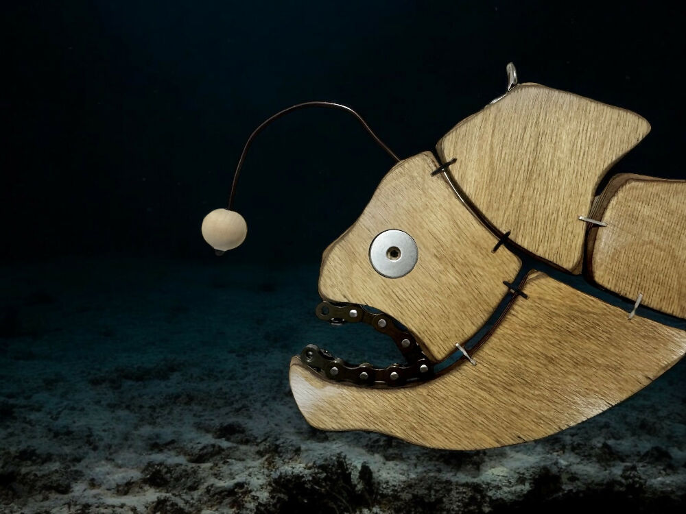 Angus - Steampunk Anglerfish Wall Art