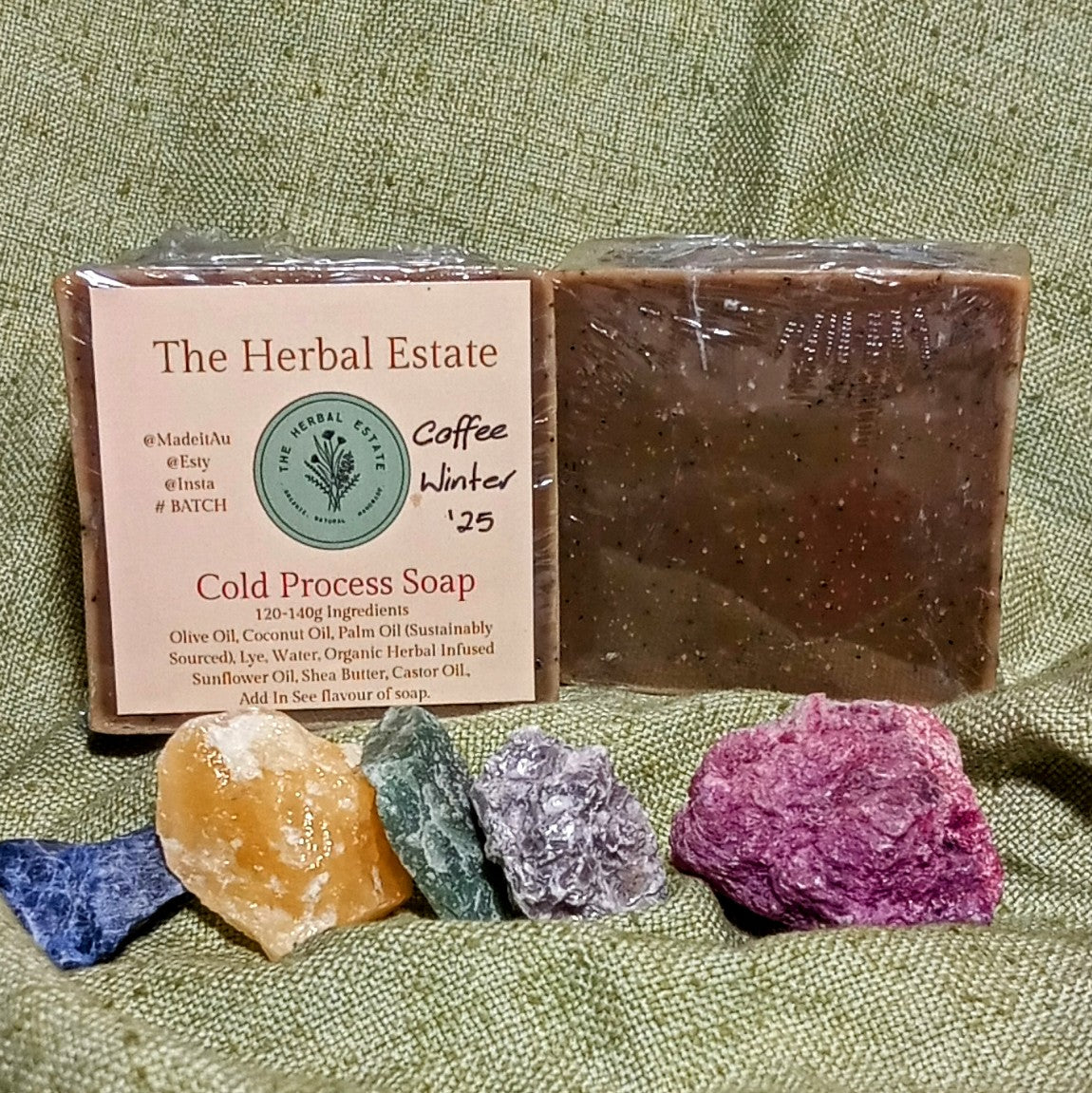 2 bars cold brew Coffee. Cold Processed 80g-120g each