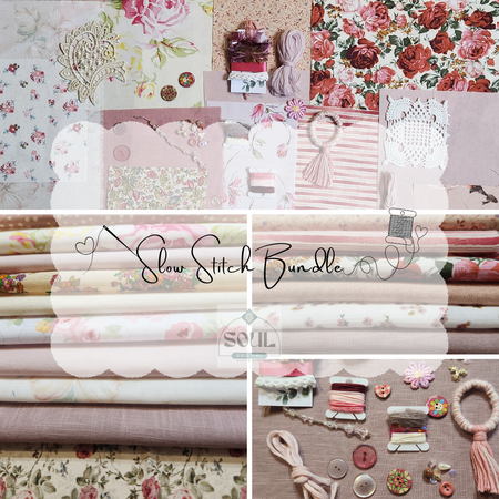 Slow Stitch Bundle - Pretty Pinks