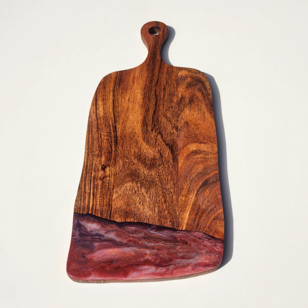 "Blush Horizon" - Resin Display Board