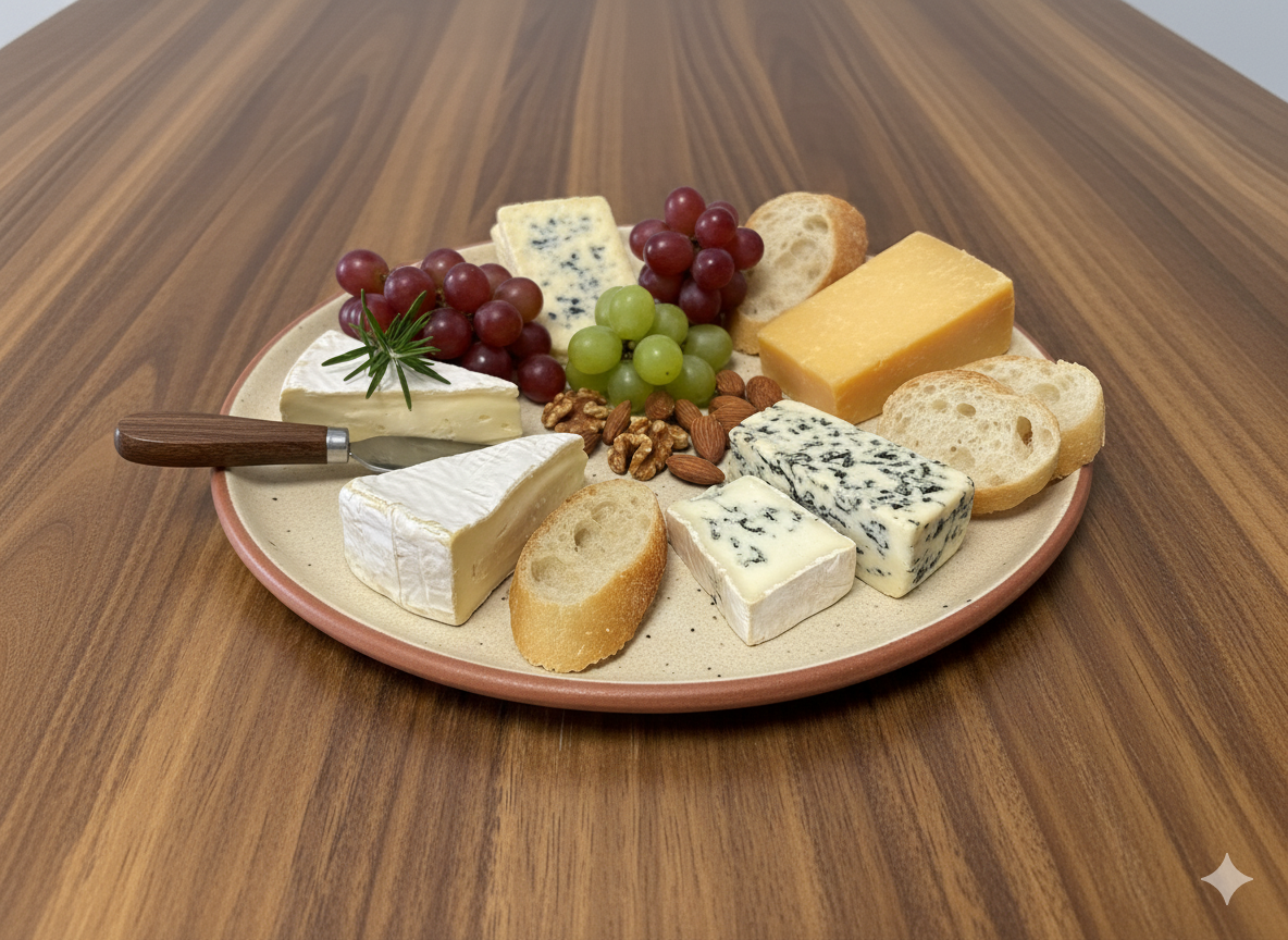 Handmade pottery platter