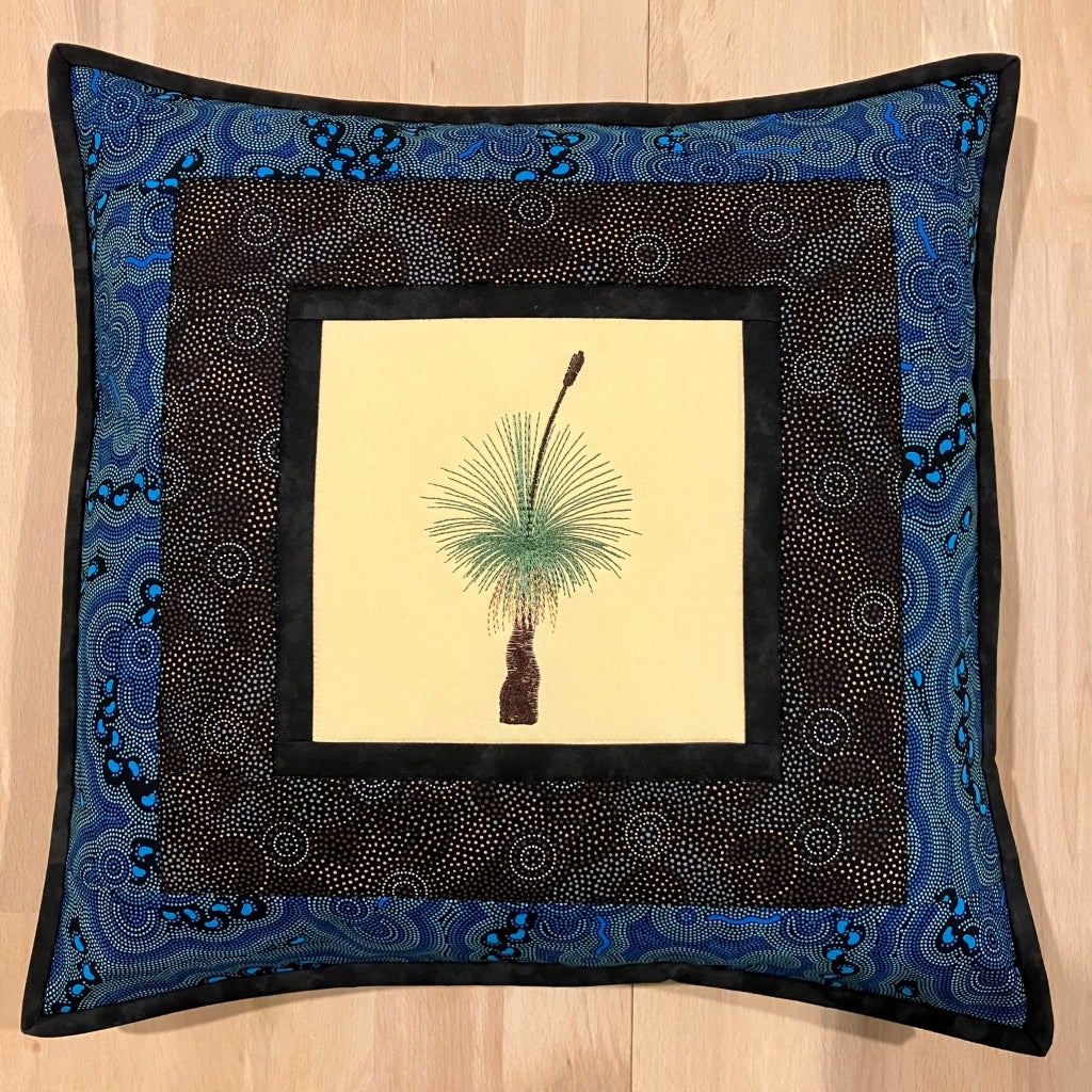handmade Australian native quilted - grass tree