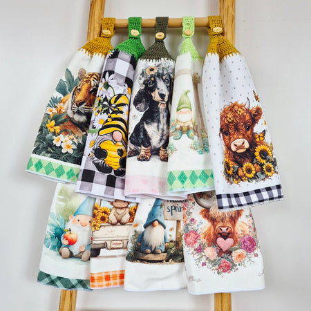 Kitchen Hand Towel | Hanging | Polyester Microfibre | SINGLE LAYER | 9 Styles - 19 - 27