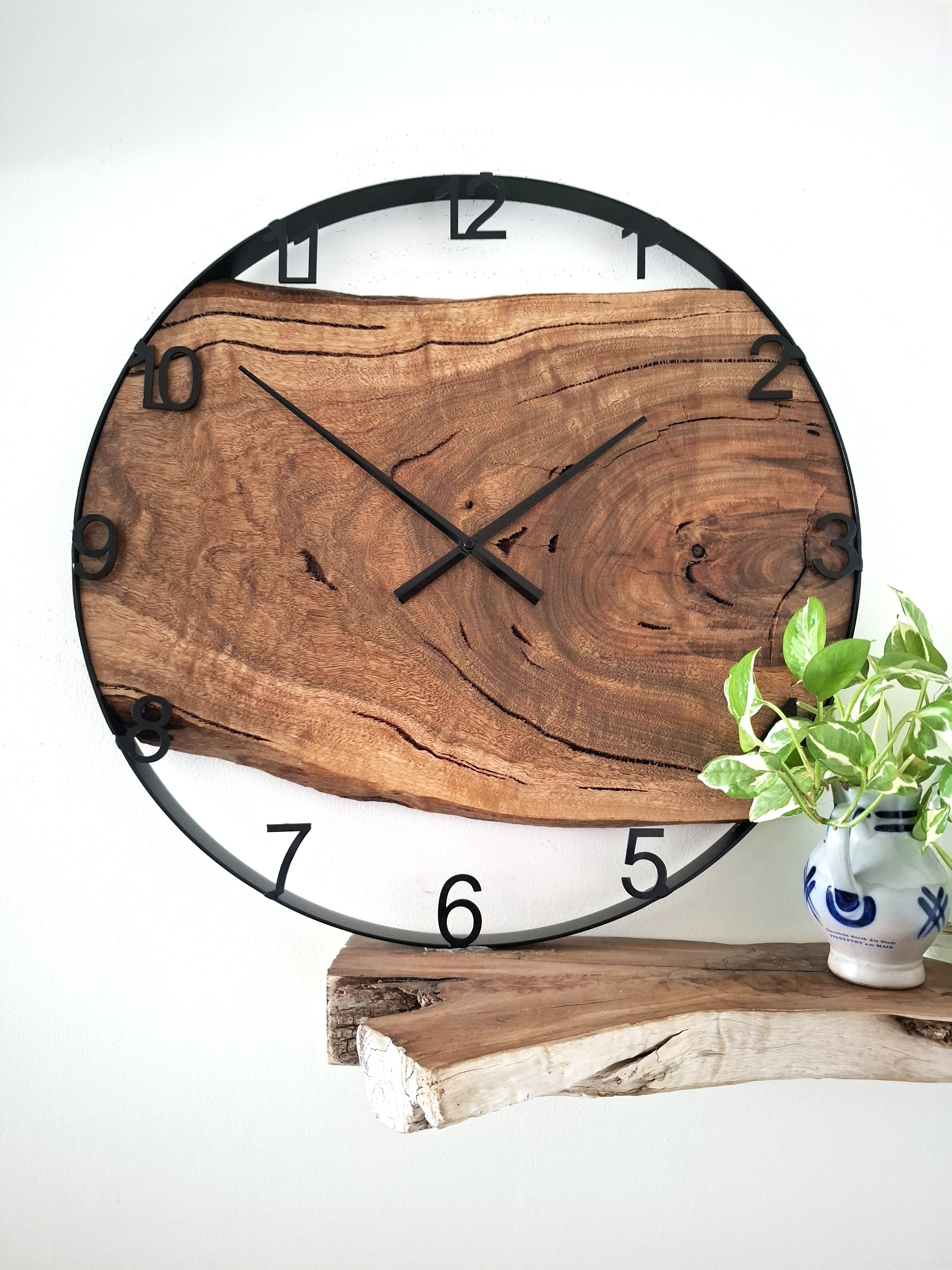 Large Wooden Wall Clock, Australian Made Gift for 5th Wedding Anniversary