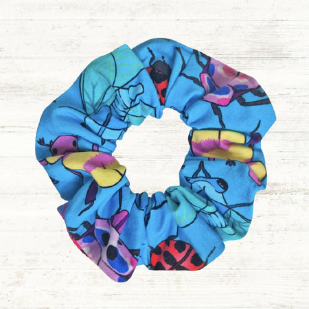 Blue Bugs Scrunchie