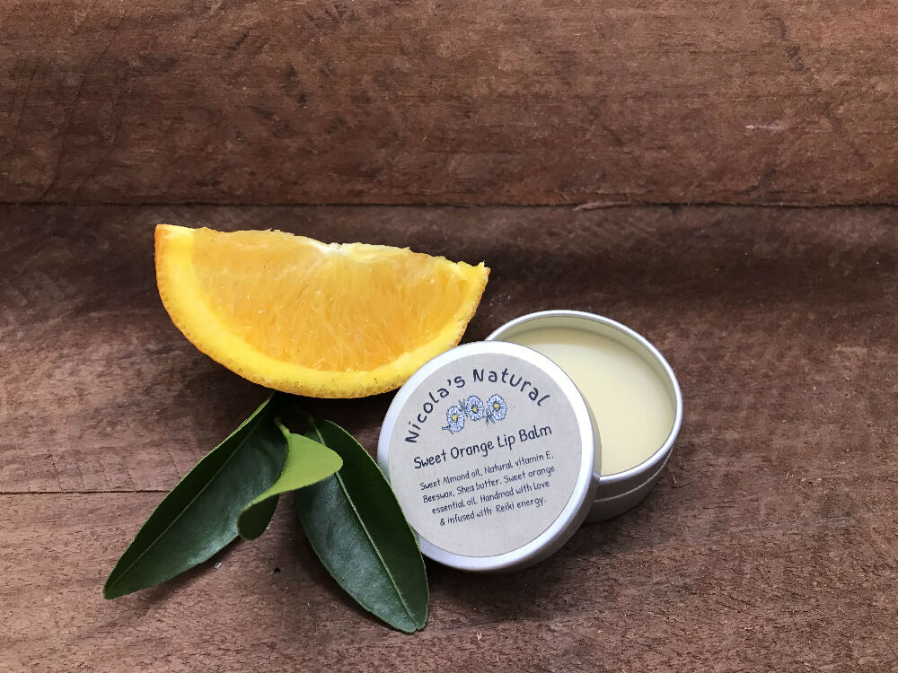 All Natural Soothing Zesty Sweet Orange Lip Balm