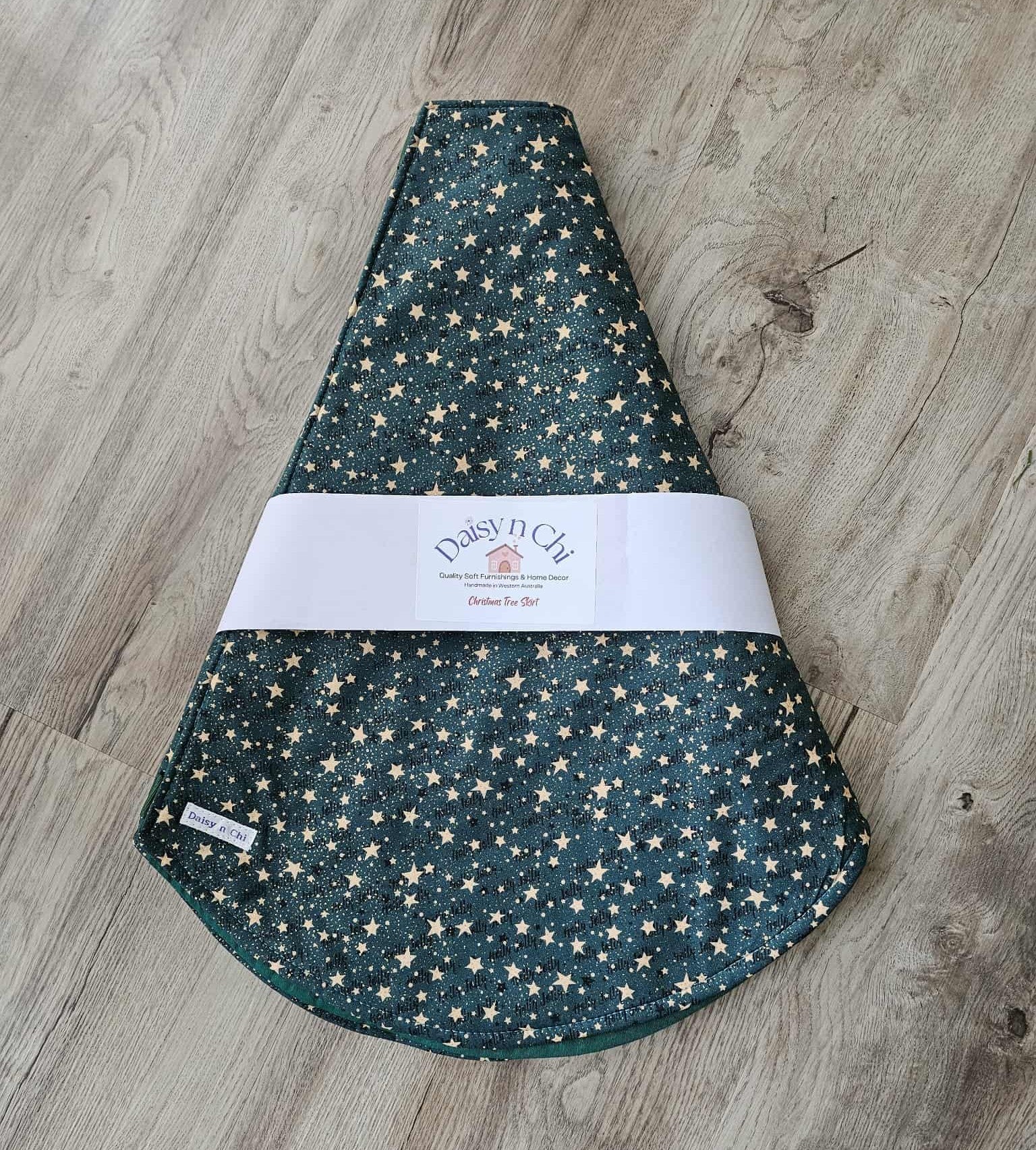 Christmas Tree Skirt - Green Sparkle