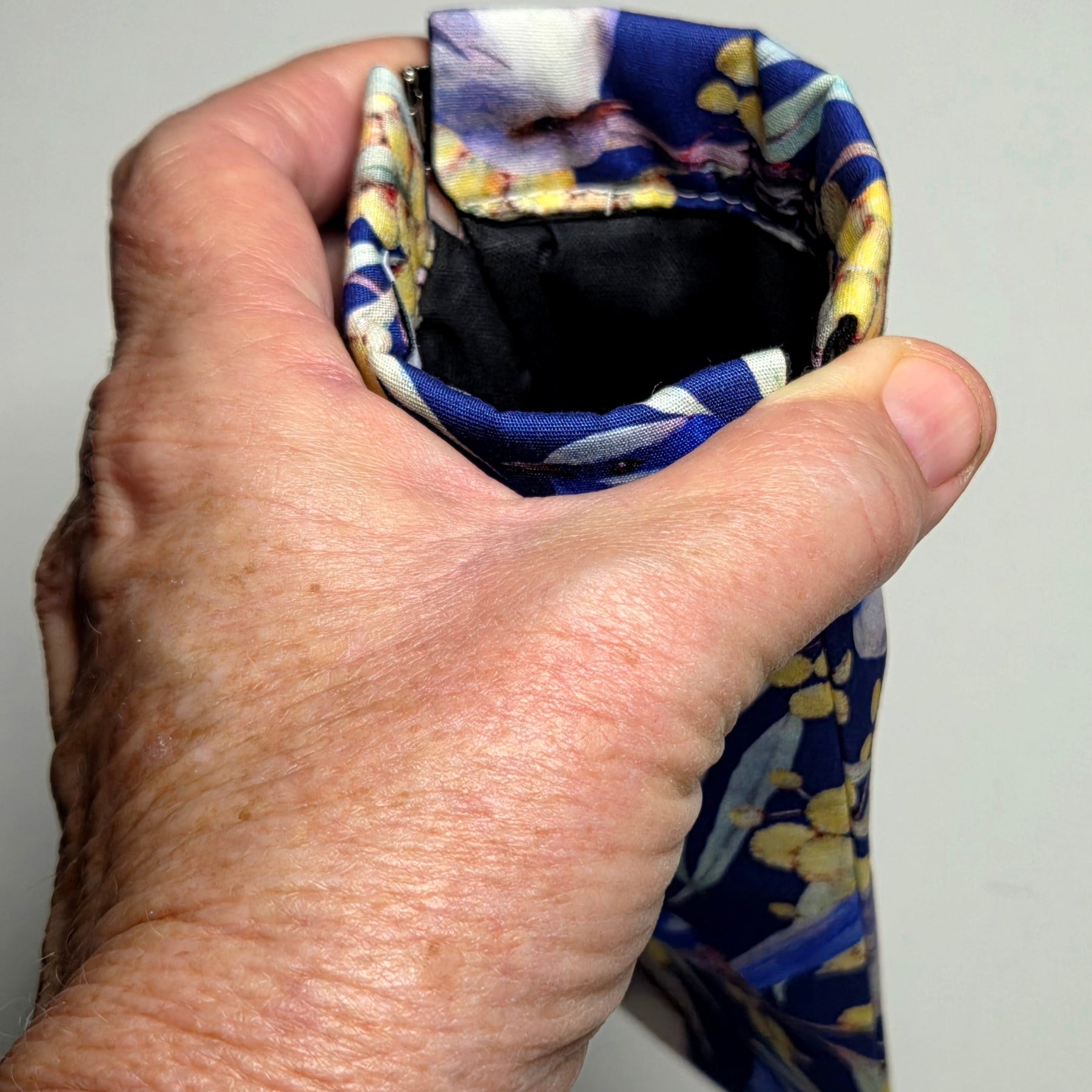 Sunglasses Pouch in Blue Wren Fabric