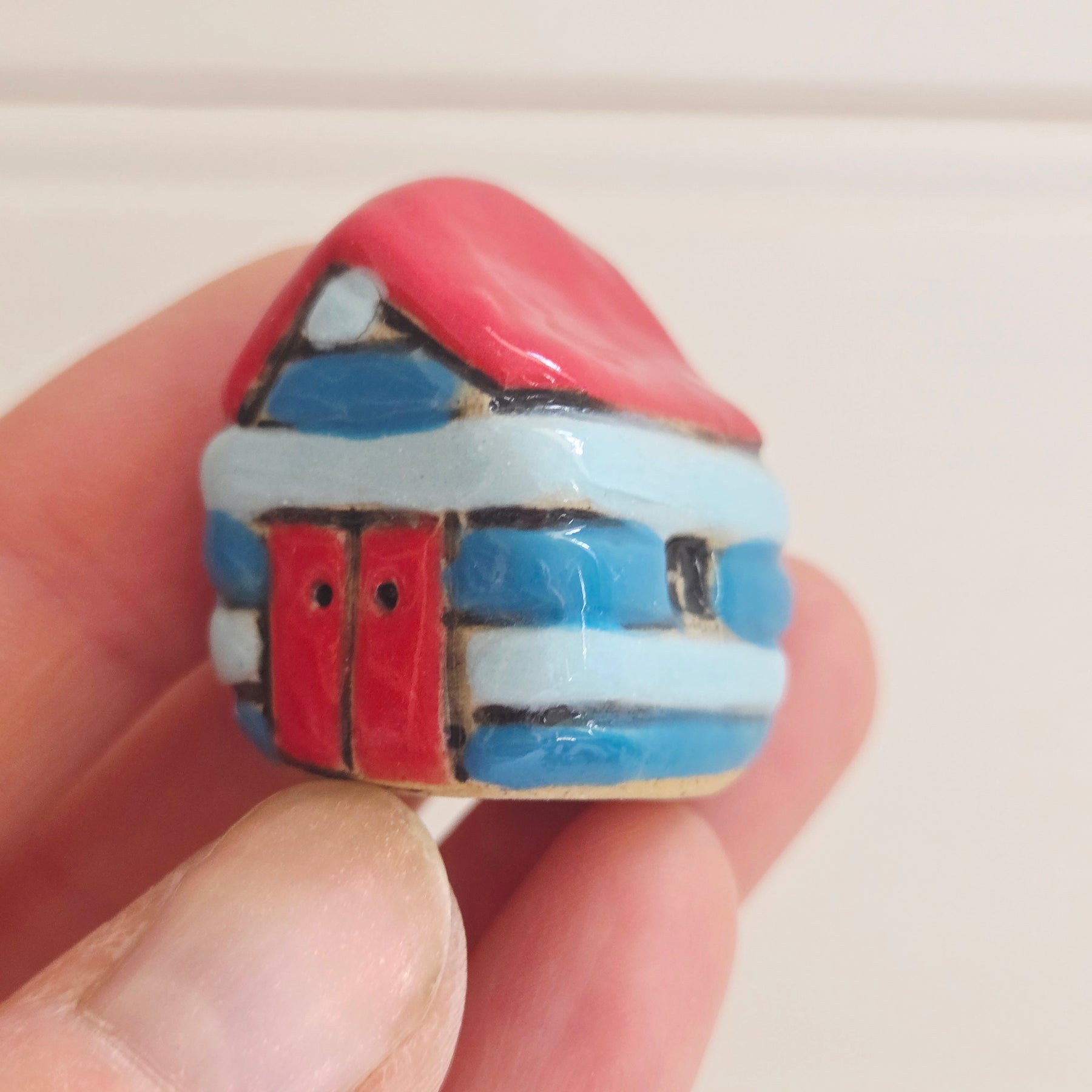 Set of 5 Tiny Ceramic Bathing Boxes