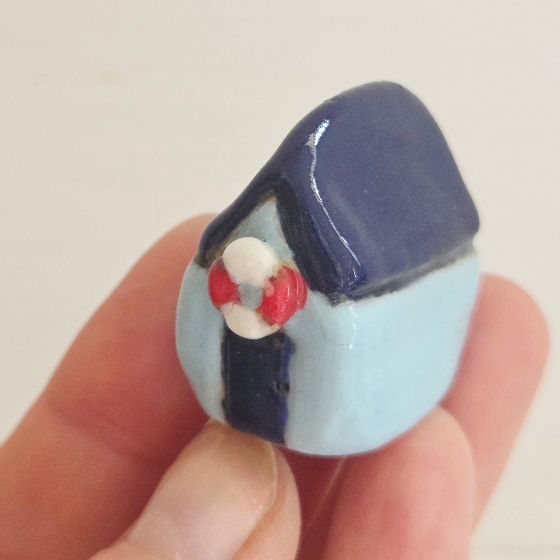 Set of 5 Tiny Ceramic Bathing Boxes