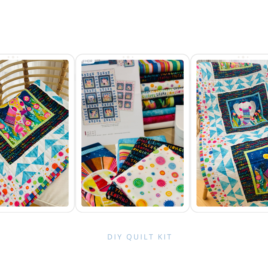 DIY Wild at Heart Quilt Kit's  inc pattern To Make  Quilt Top 43
