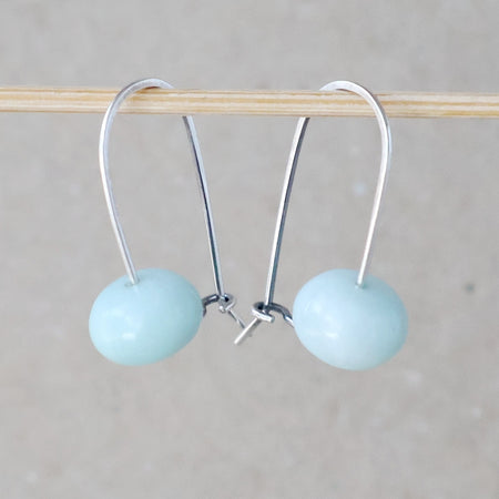 Amazonite Earrings - Handcrafted with Australian Made Sterling Silver