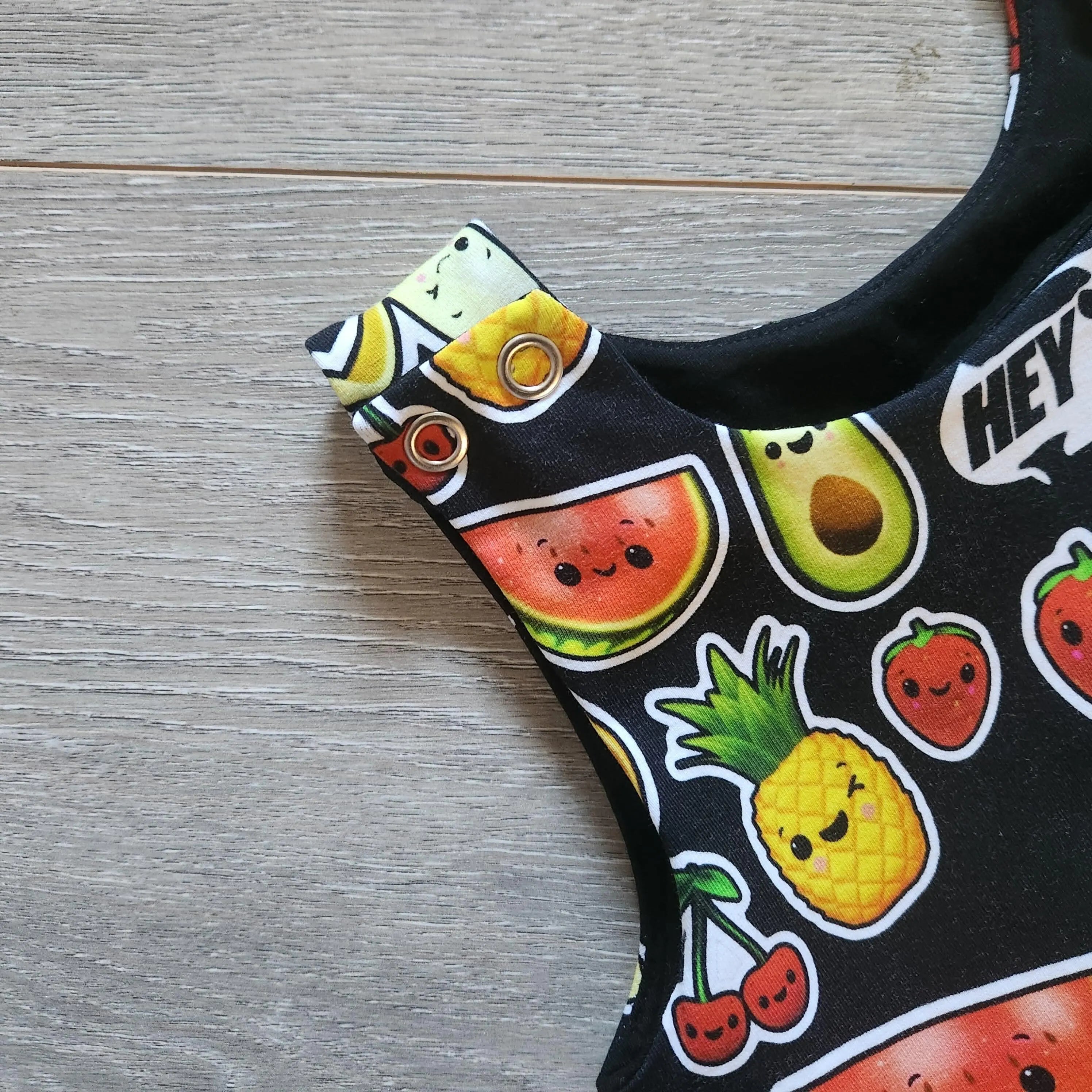 Dancing Fruit stretchy ankle length romper